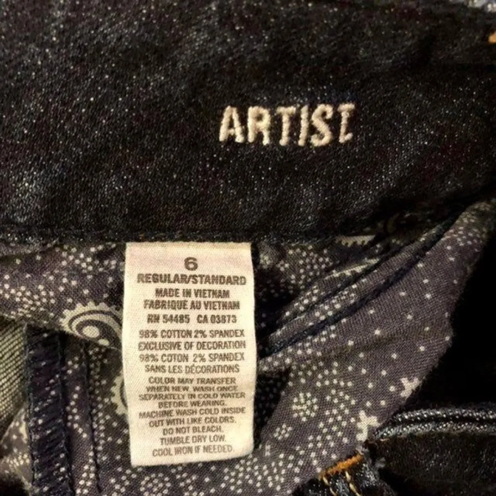 American Eagle Artist Cropped Jeans 6 Used Stretch - Image 10