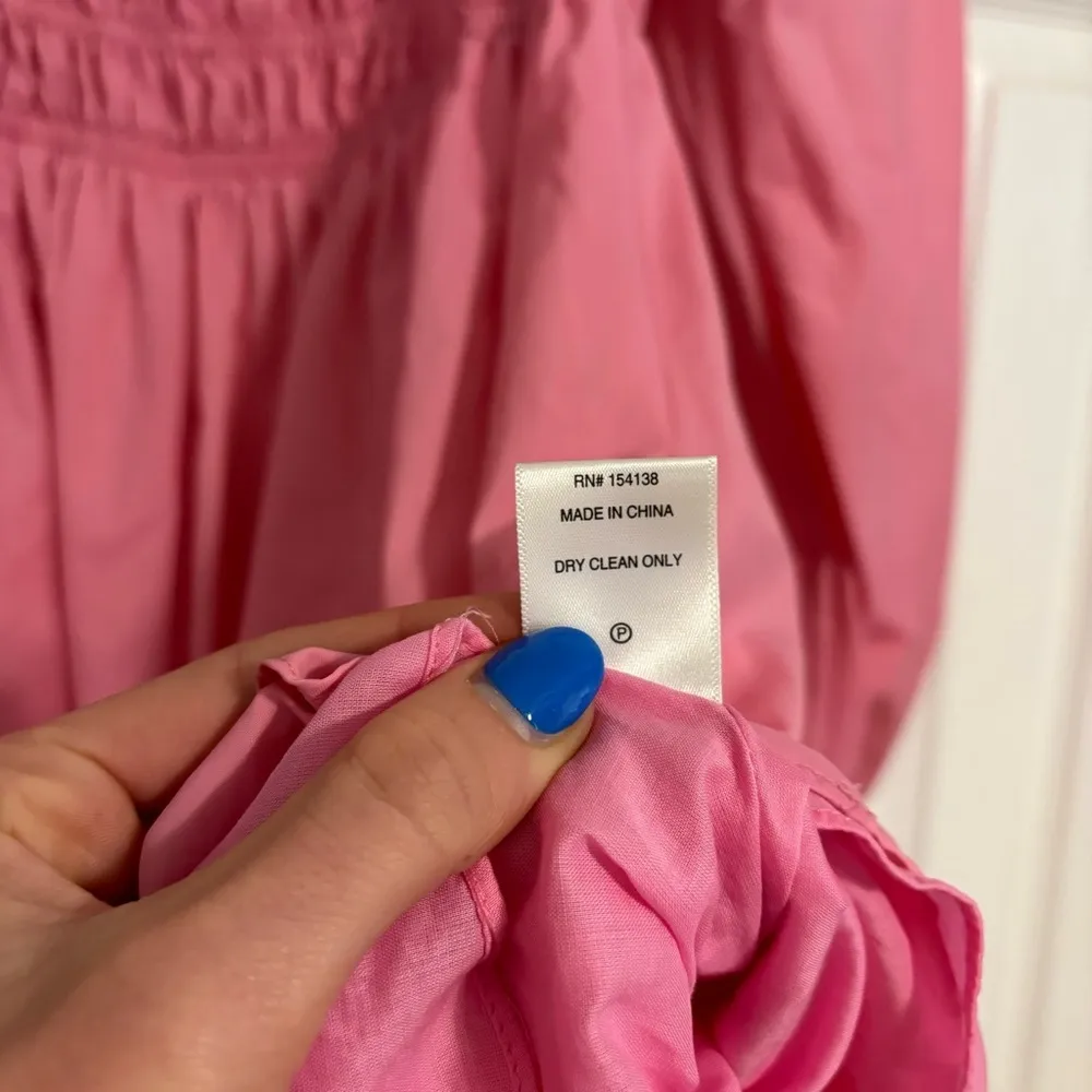 STAUD Bow Mini Dress Petal Pink - Image 7