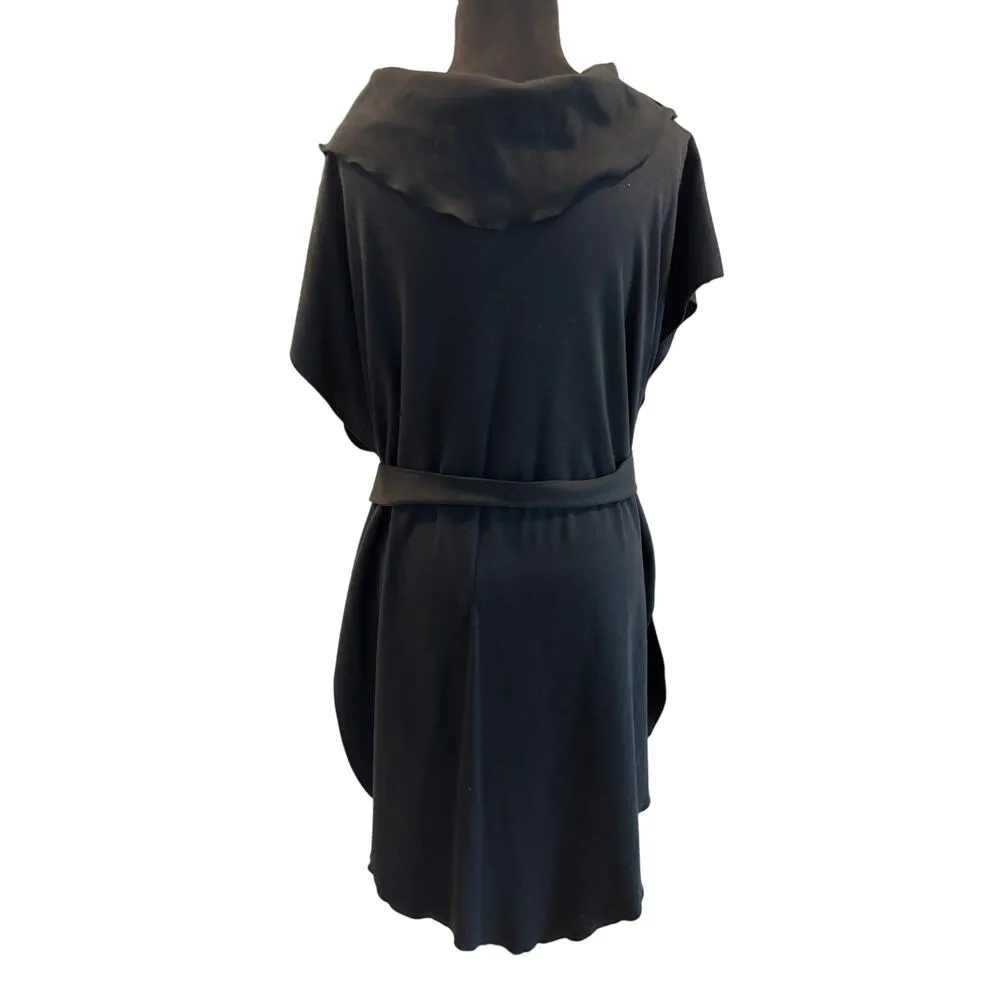 Beach n Beyond Vintage Black Sea Shell Cover Up with removable belt OSFM Size undefined - Image 4