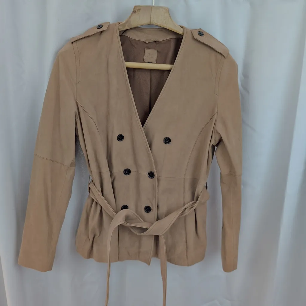 Gap Edition Ladies' Belted Leather Jacket XXL - Image 6