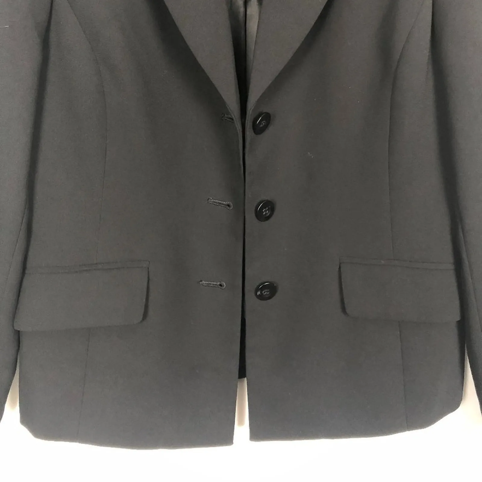 Kasper Women's Button Down Black Blazer Size 10 - Image 3
