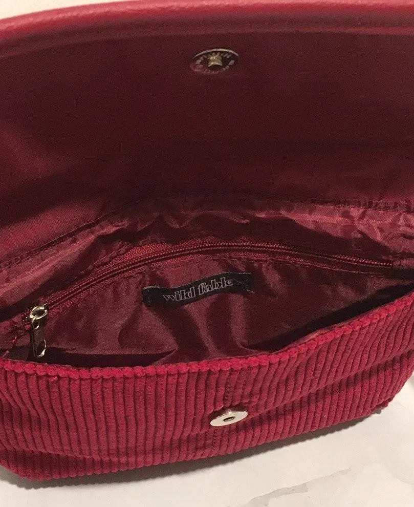 Corduroy Crossbody Red - Image 3