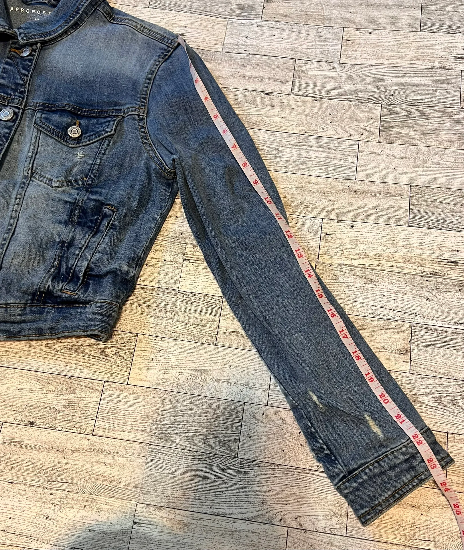 Real Denim Medium Wash Denim Jacket Women Medium - Image 6