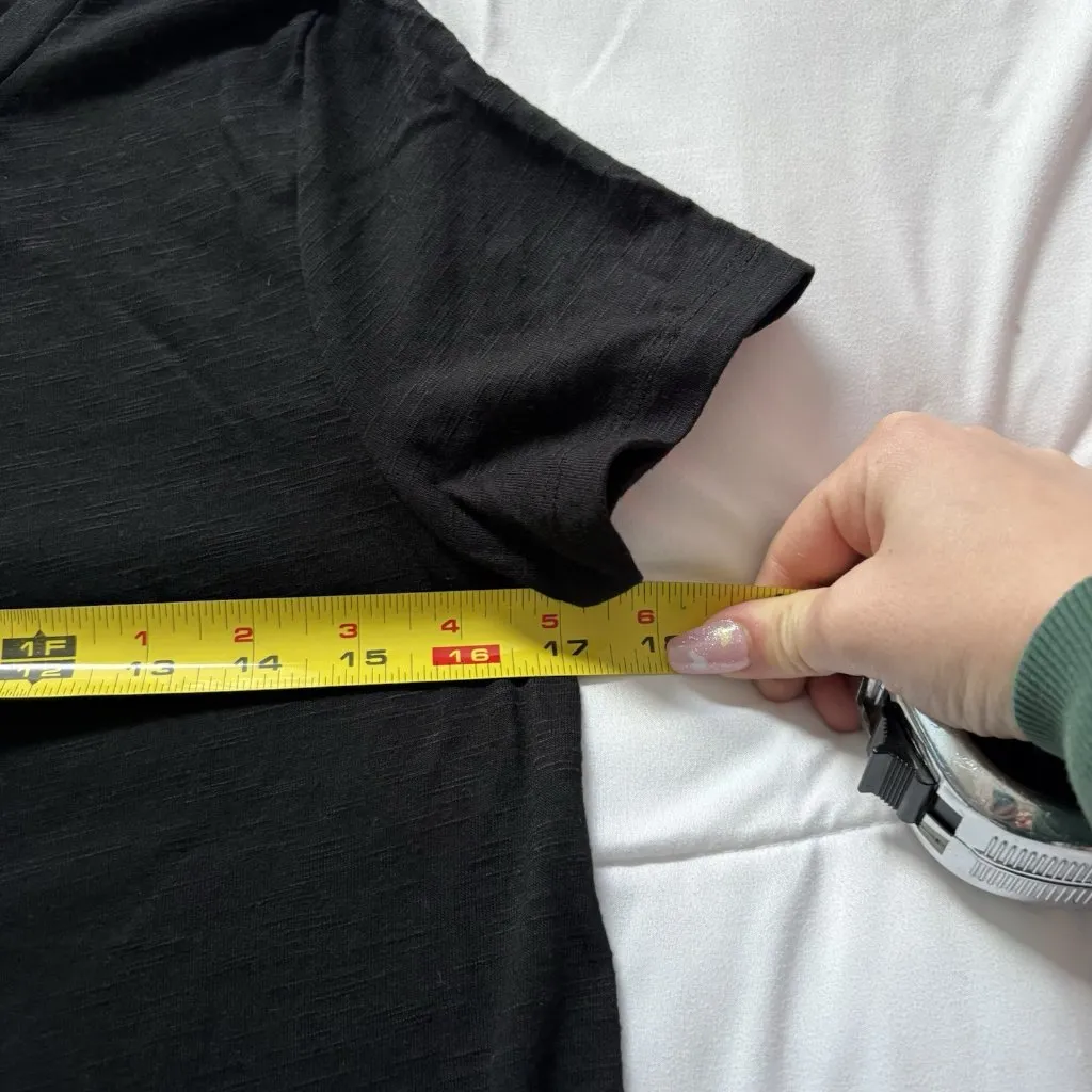 Mossimo Womens Size Small Short Sleeve Dress Black Lightweight Crew Neck Beach - Image 4