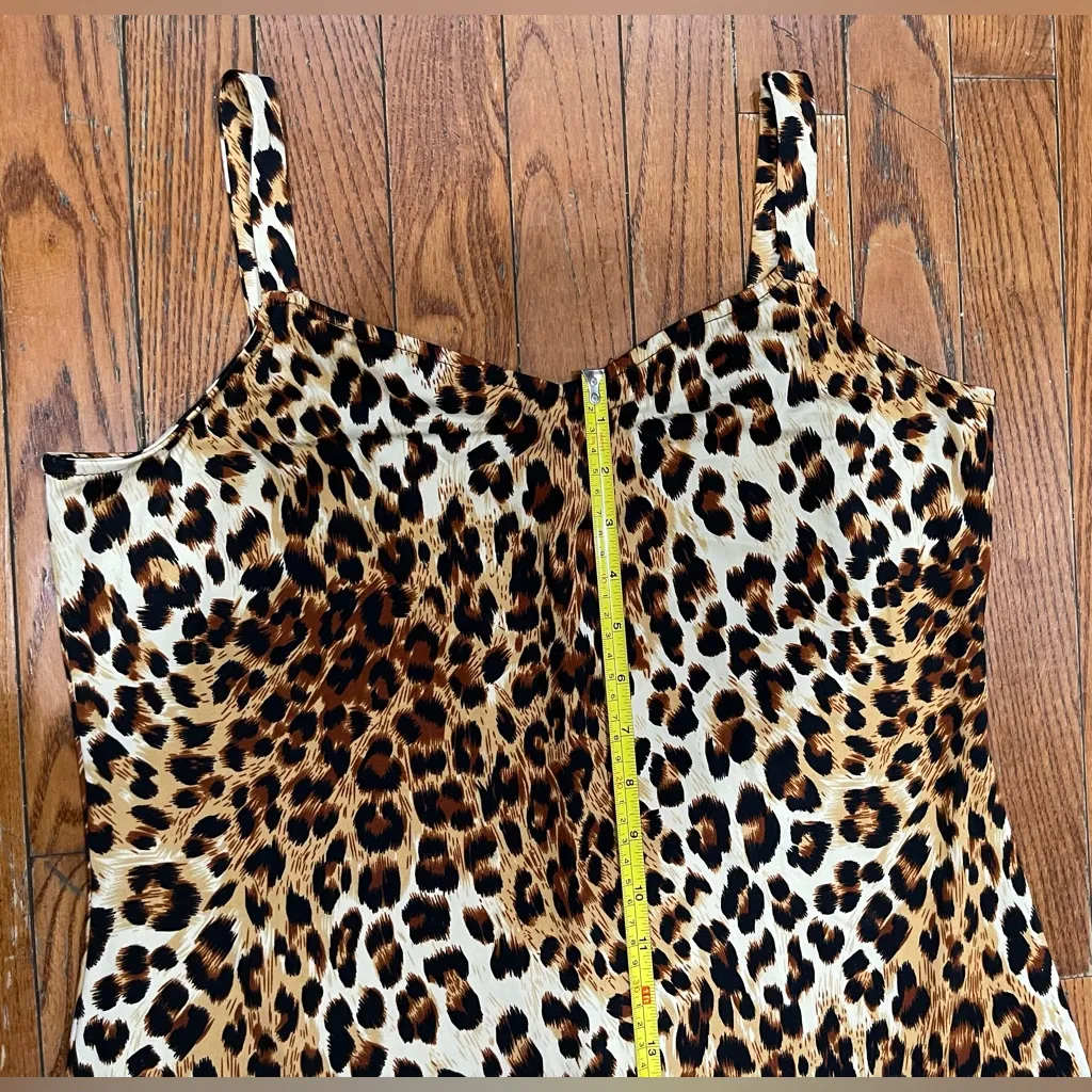 MSK Animal Print Maxi Skirt Brown Size M - Image 5