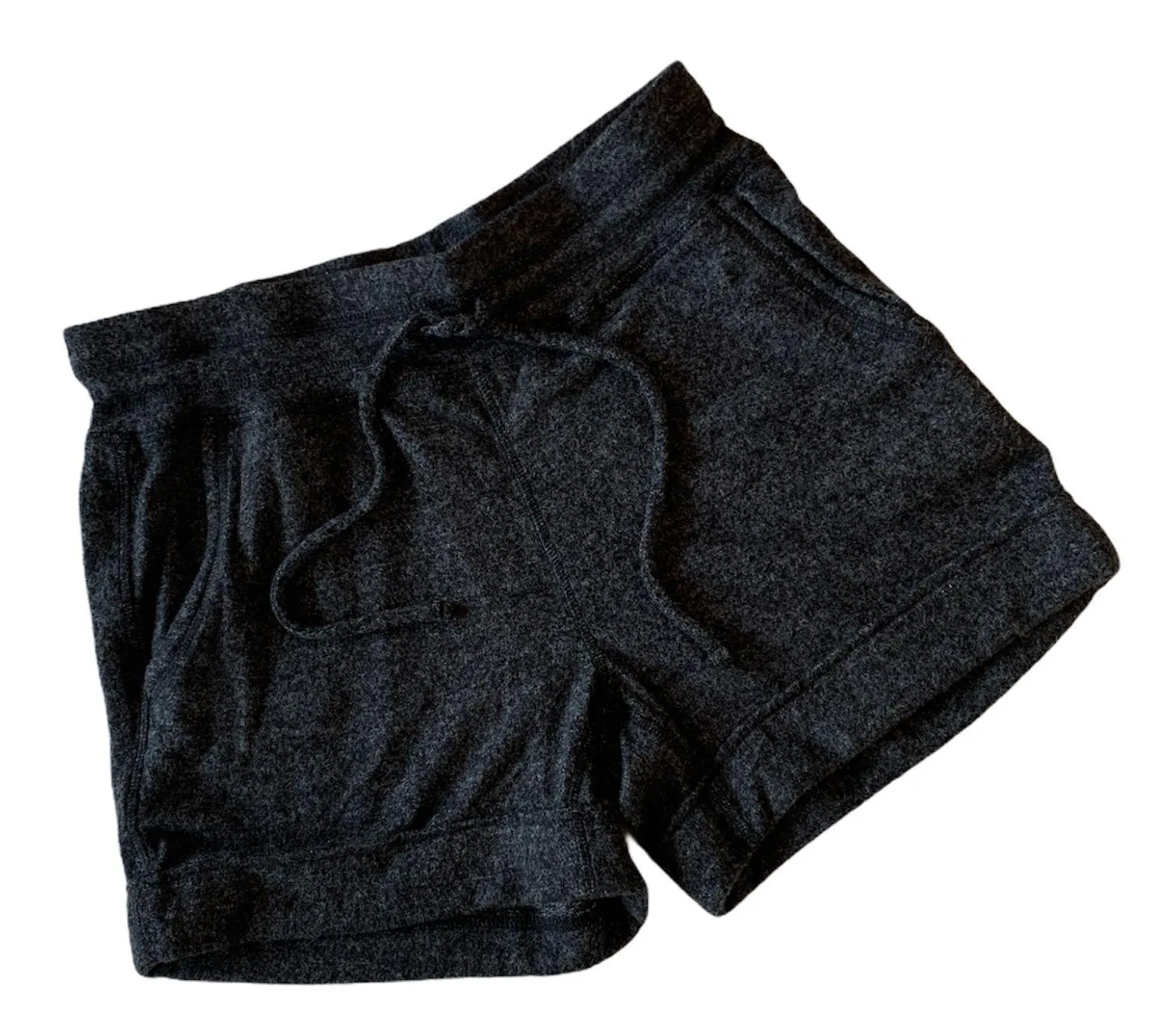 Shorts Cozy Comfy Drawstring Charcoal Gray Womens M NWT - Image 3