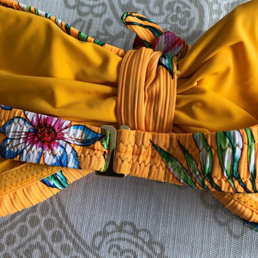 TINIBIKINI Yellow Floral beautiful bikini Set L - Image 7
