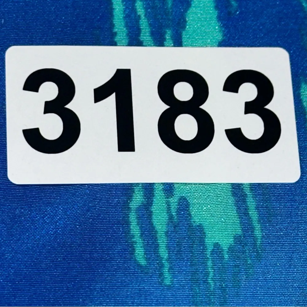 Karina Grimaldi Women’s S Caribbean Blue Flower Silk Gardenia Print Mini Dress - Image 10