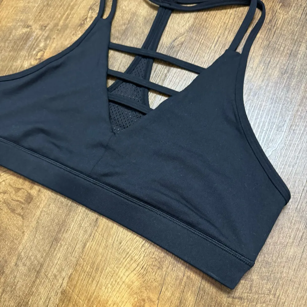 Zyia Active Grid Sports Bra Black Sz XL Strappy  Mesh Racerback - Image 8