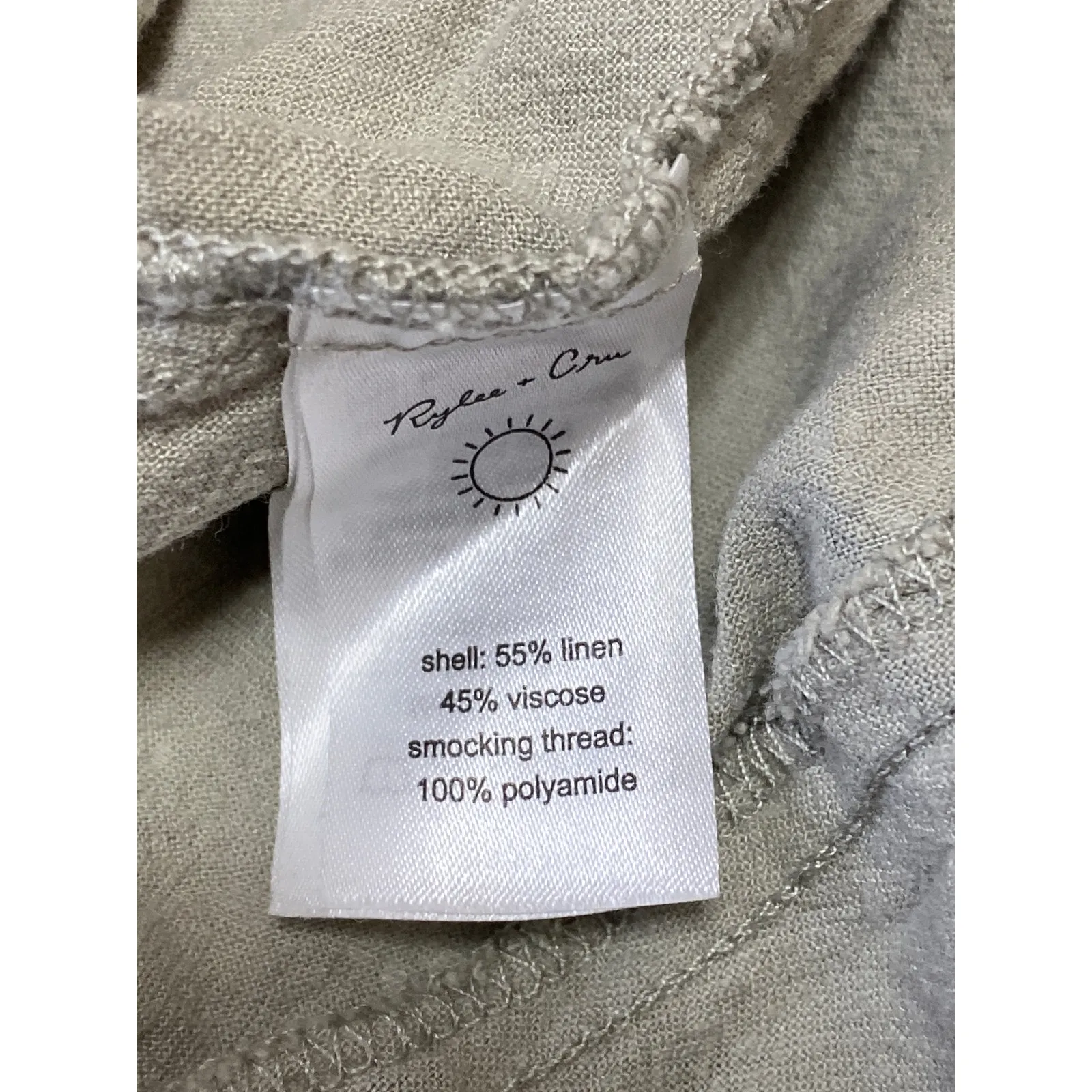 Rylee + Cru Green Floral Square Neck Short Sleeve Smocked Midi A - Image 4