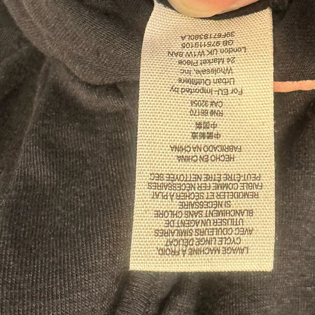 Free People Asymmetrical Black Skirt Sz s Beachy boho goth grunge fairy - Image 4