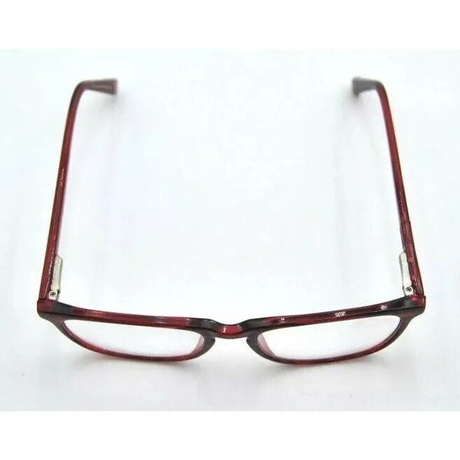 5TH & Madison " ELANA WIN " Transparent‎ Red Striped Reading Glasses Frames Only - Image 5