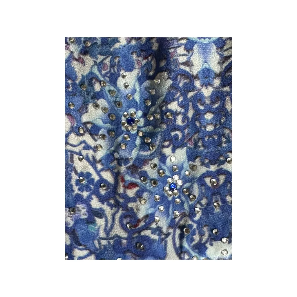 Ruby Yaya Blue & Green Maxi Dress L/XL Boho Style Intricate Embroidery Loose Fit Size undefined - Image 3