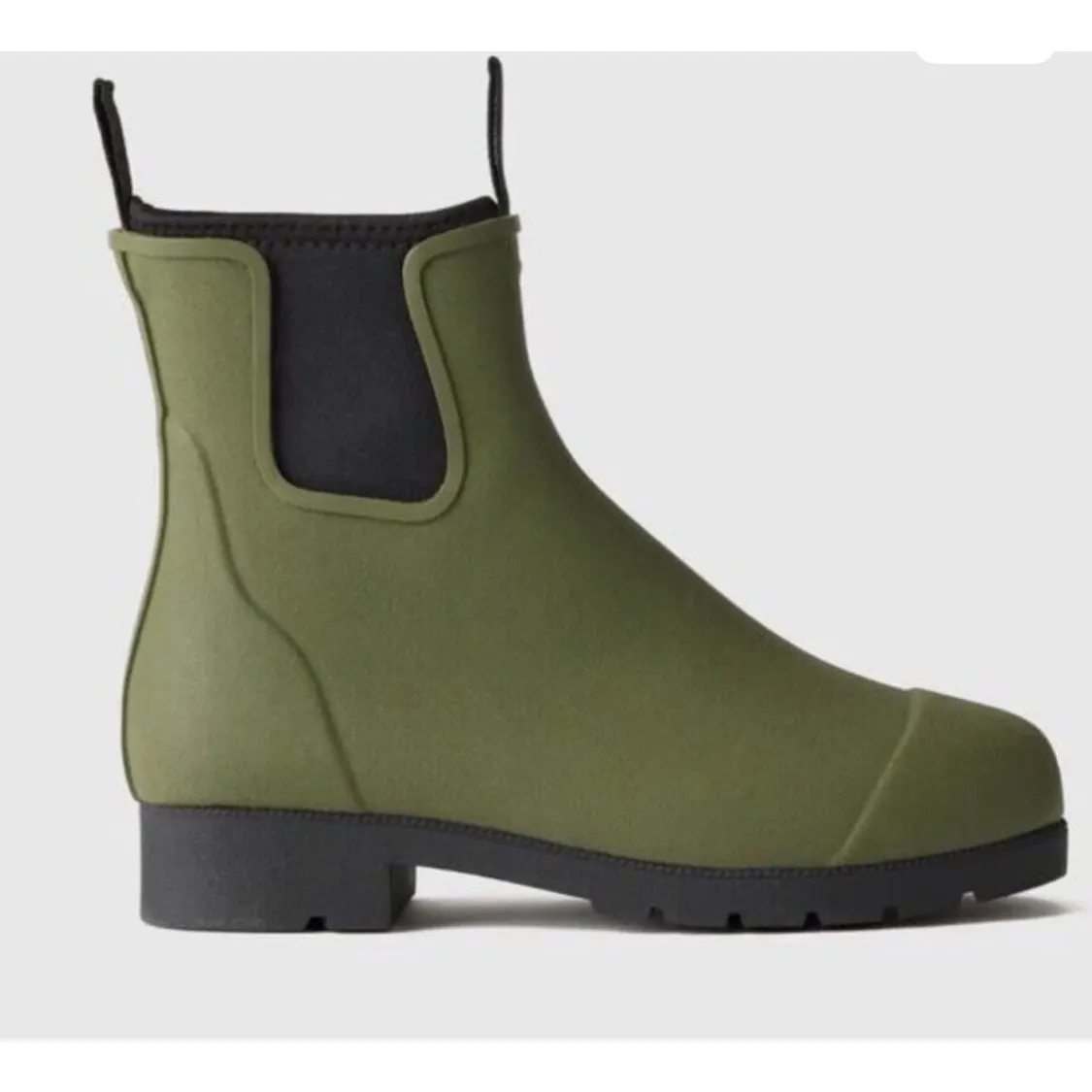 Quince Waterproof Ankle Rain Boot Olive Green Women's Size 8 NIB - Image 2