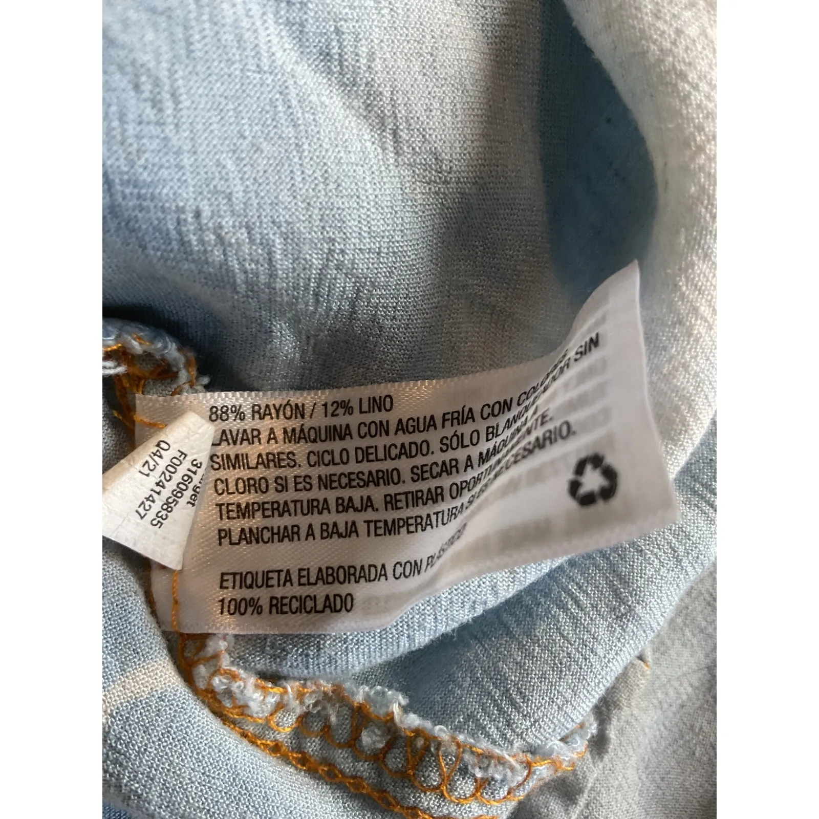 Knox Rose Women's Maxi Dress S Yellow Blue Tie Dye Sleeveless Casual oversized - Image 9