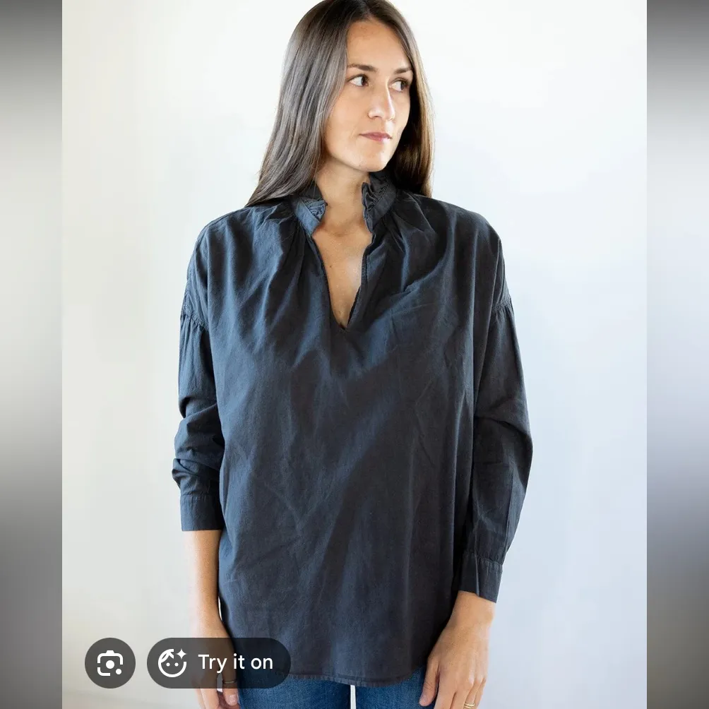 Navy Blue A SHIRT THING
PENELOPE CABO TOP
$248.00 cotton luxury winter casual Size undefined - Image 4