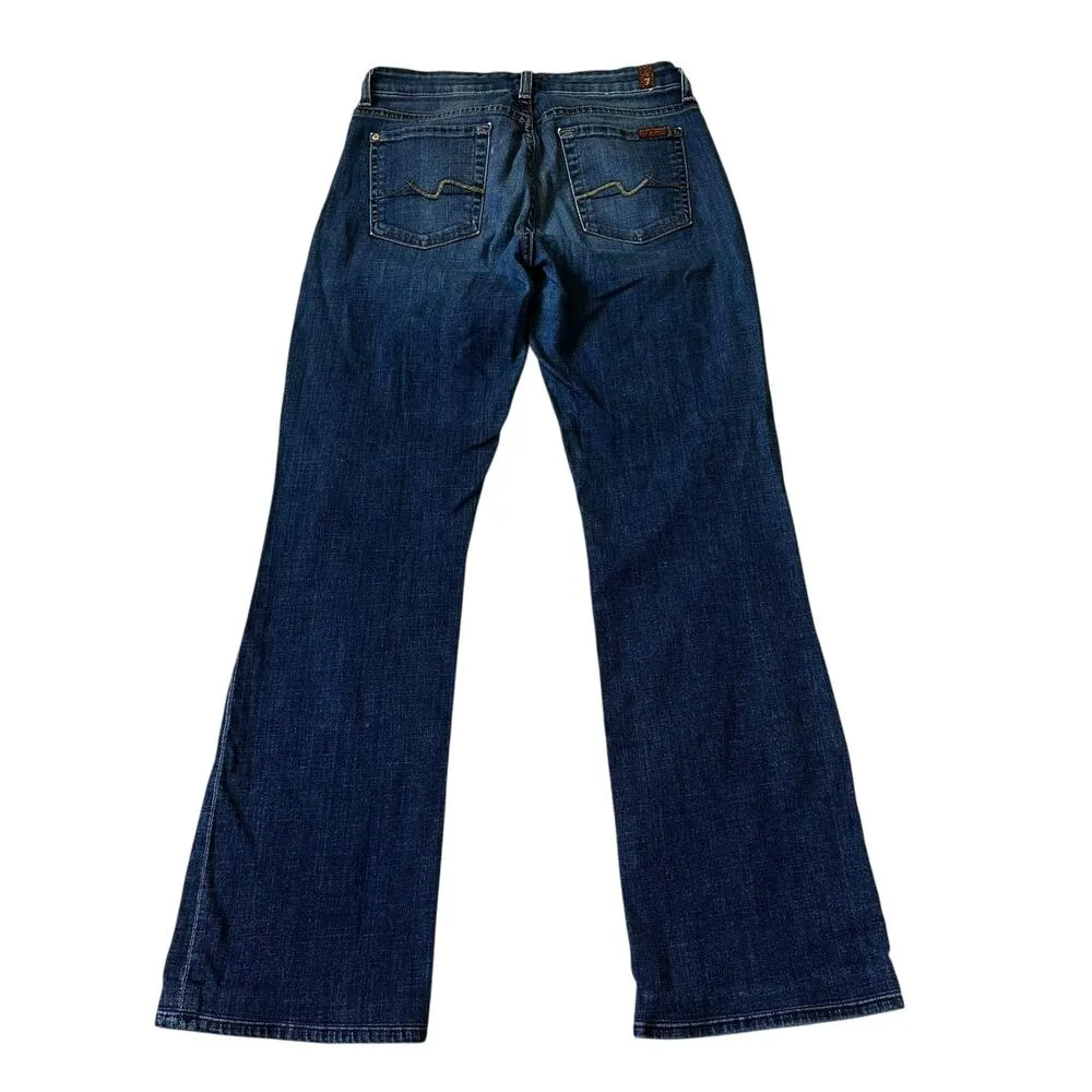 7 For All Mankind Mid Rise Kimmie Bootcut Dark Wash Jeans Women's Size 29 | 29-2 - Image 2