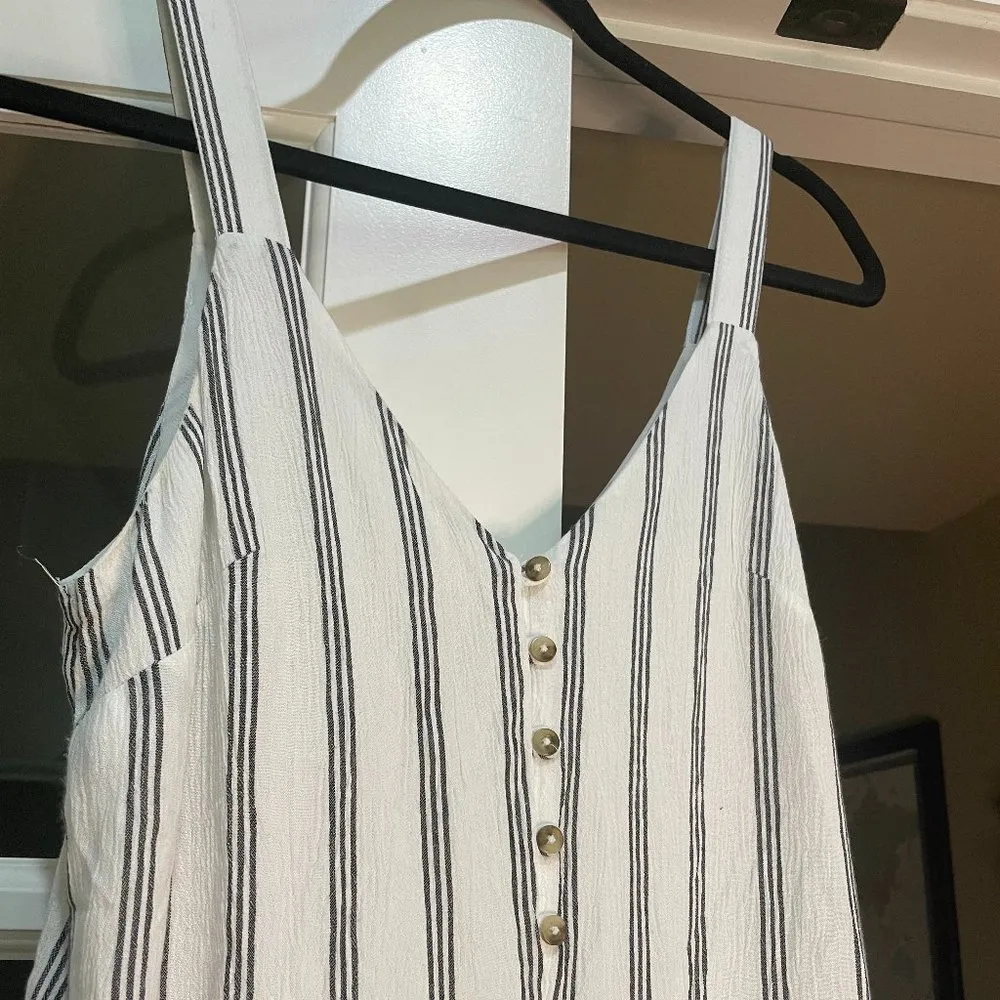 AMERICAN EAGLE Boho Striped Pantsuit Jumpsuit - size XS - Image 7