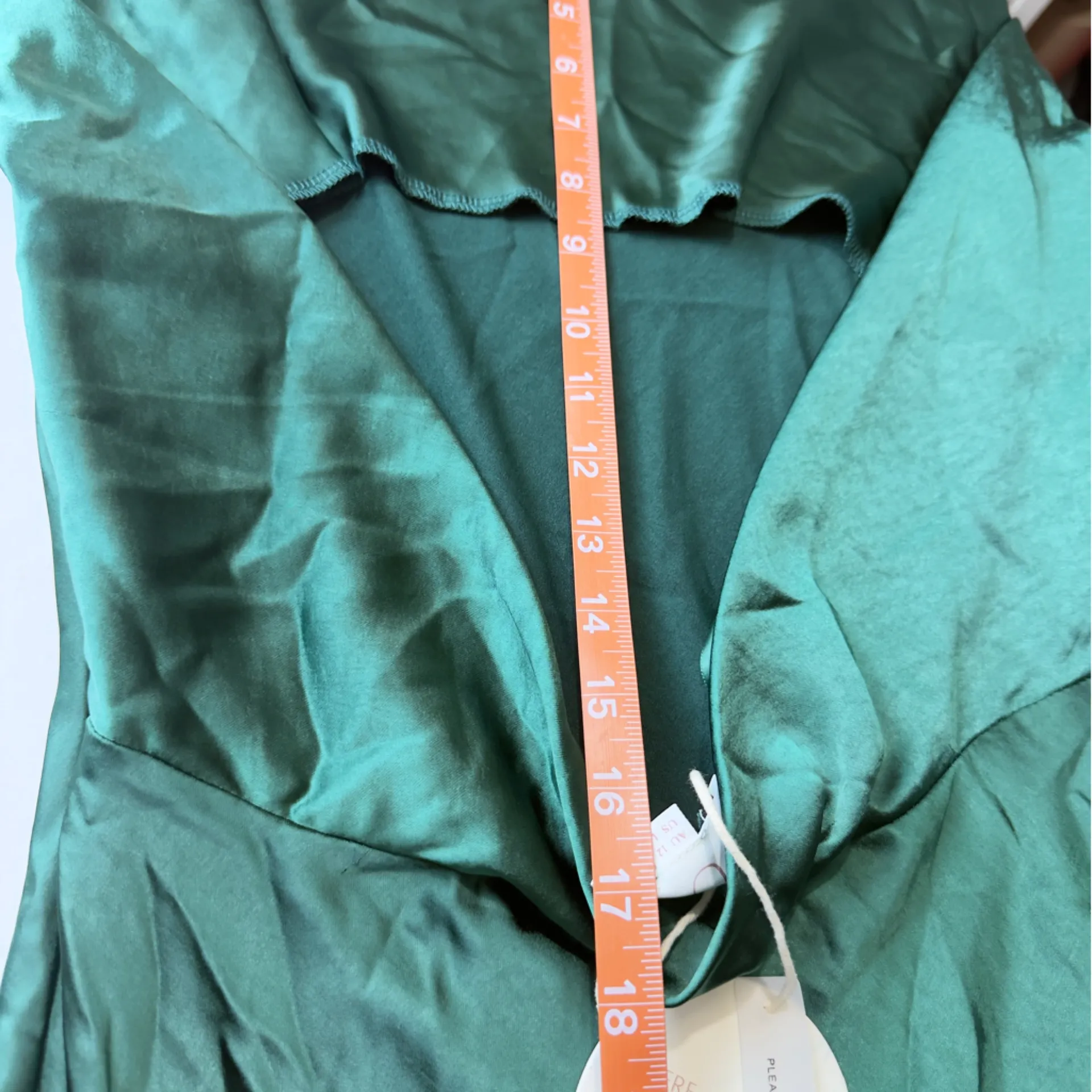 Here Comes The Sun Forest Green Women’s Maxi Dress L – Deep Back, Evening, NWT - Image 12