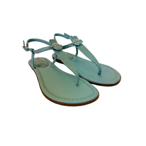 Woman's Sandals Sam Edelman Gigi Signet Tide Blue‎ Size 7.5M NWB Light Weight - Image 9