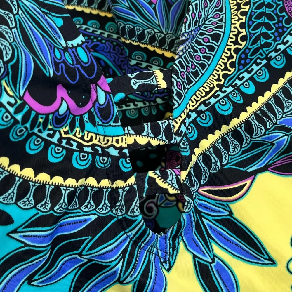 Jantzen Swimsuit Paisley One Piece Cut-Out 24W New - Image 4