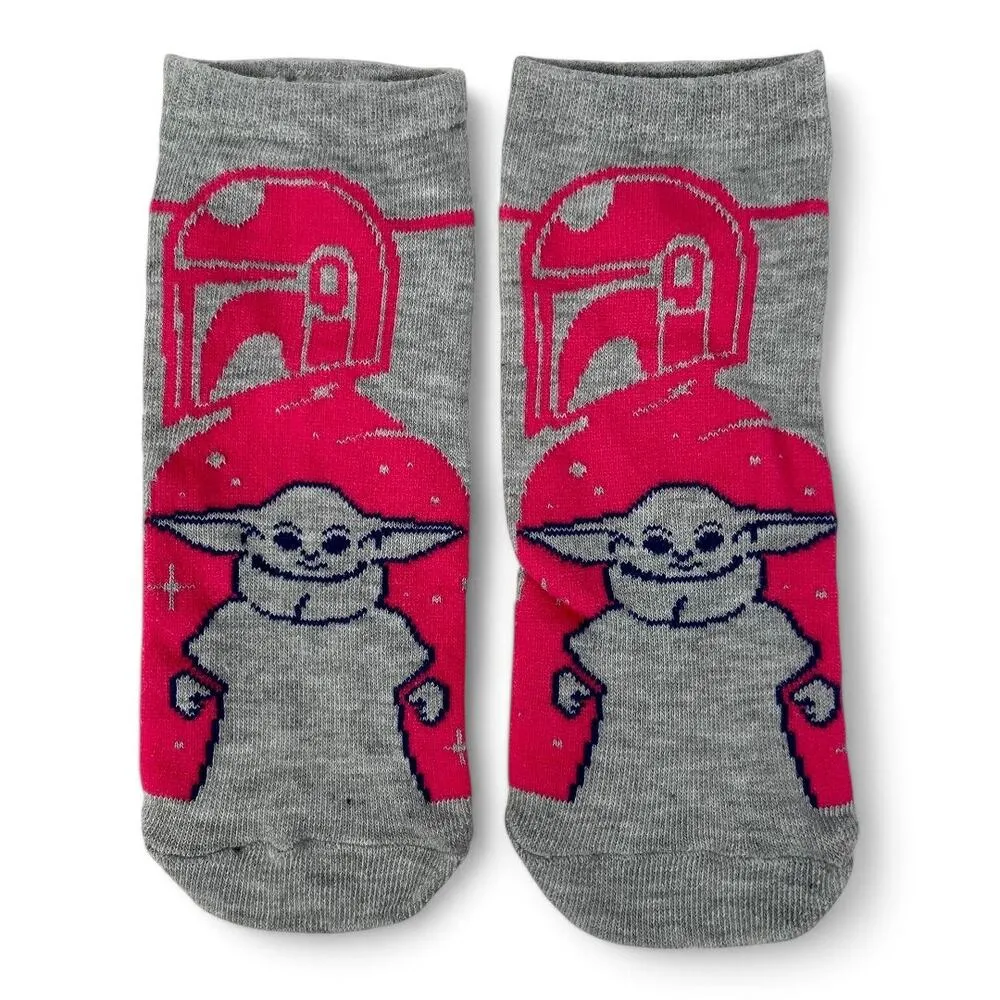 Mandalorian and Baby Yoda No Show Socks Star Wars Grogu The Child - Image 2