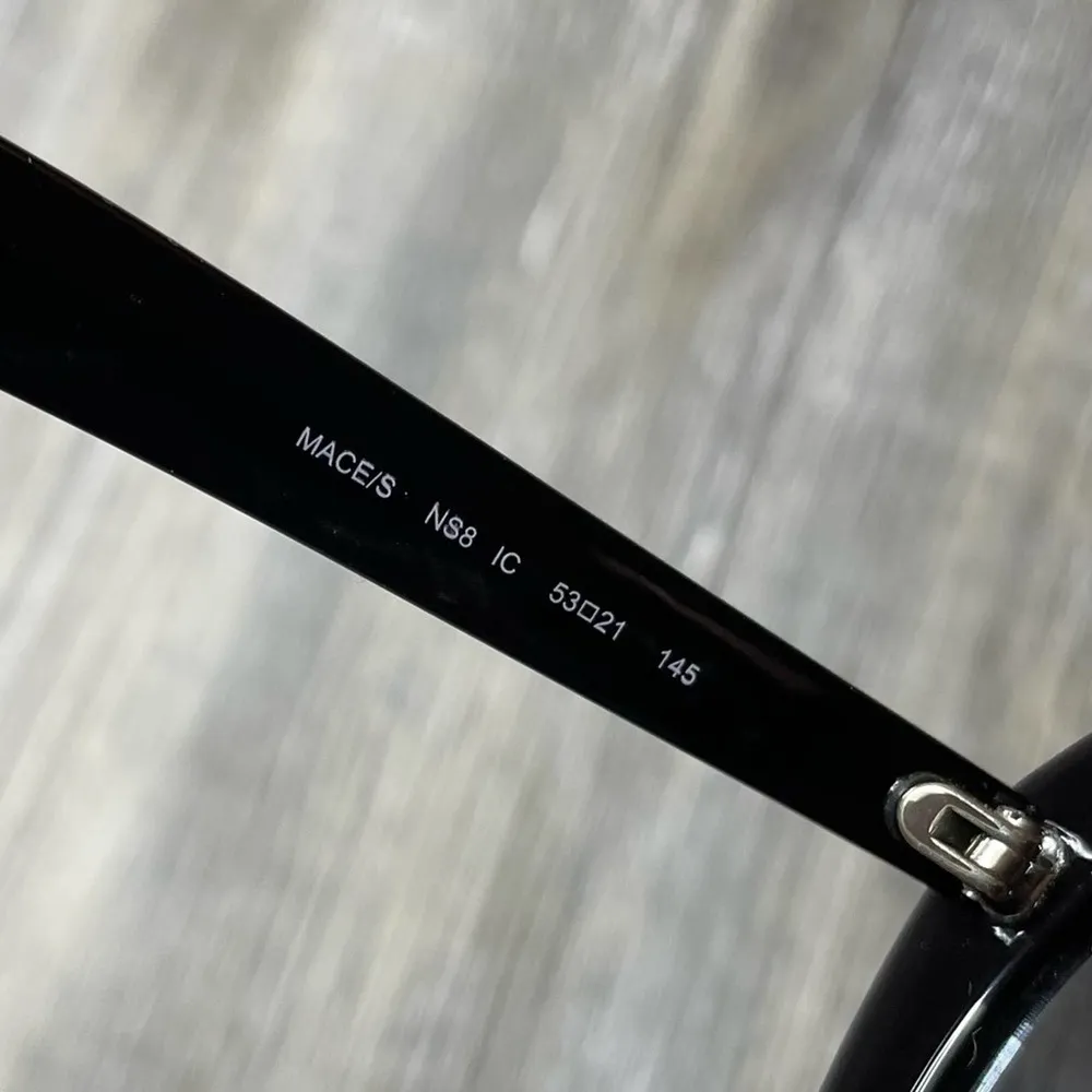 Jimmy Choo Women's Black MACE/S NS8/IC Plastic Frame Sunglasses sz 53-21-145 - Image 5