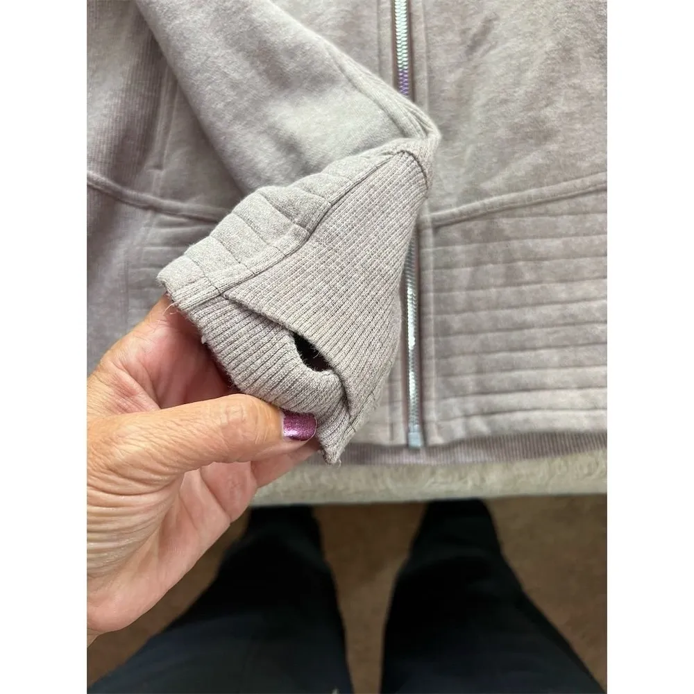 Lululemon  Radiant Jacket II Women's Size 8 Brown Asymmetrical Zip-Up - Image 2