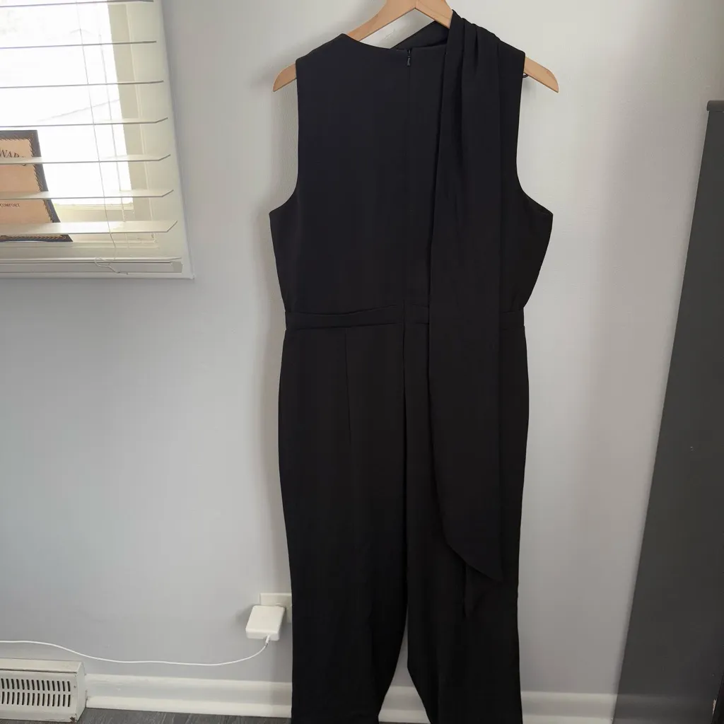 Black Halo 14 NWOT Enola Side Drape Sleeveless Jumpsuit Minimal Elegant Classy - Image 7