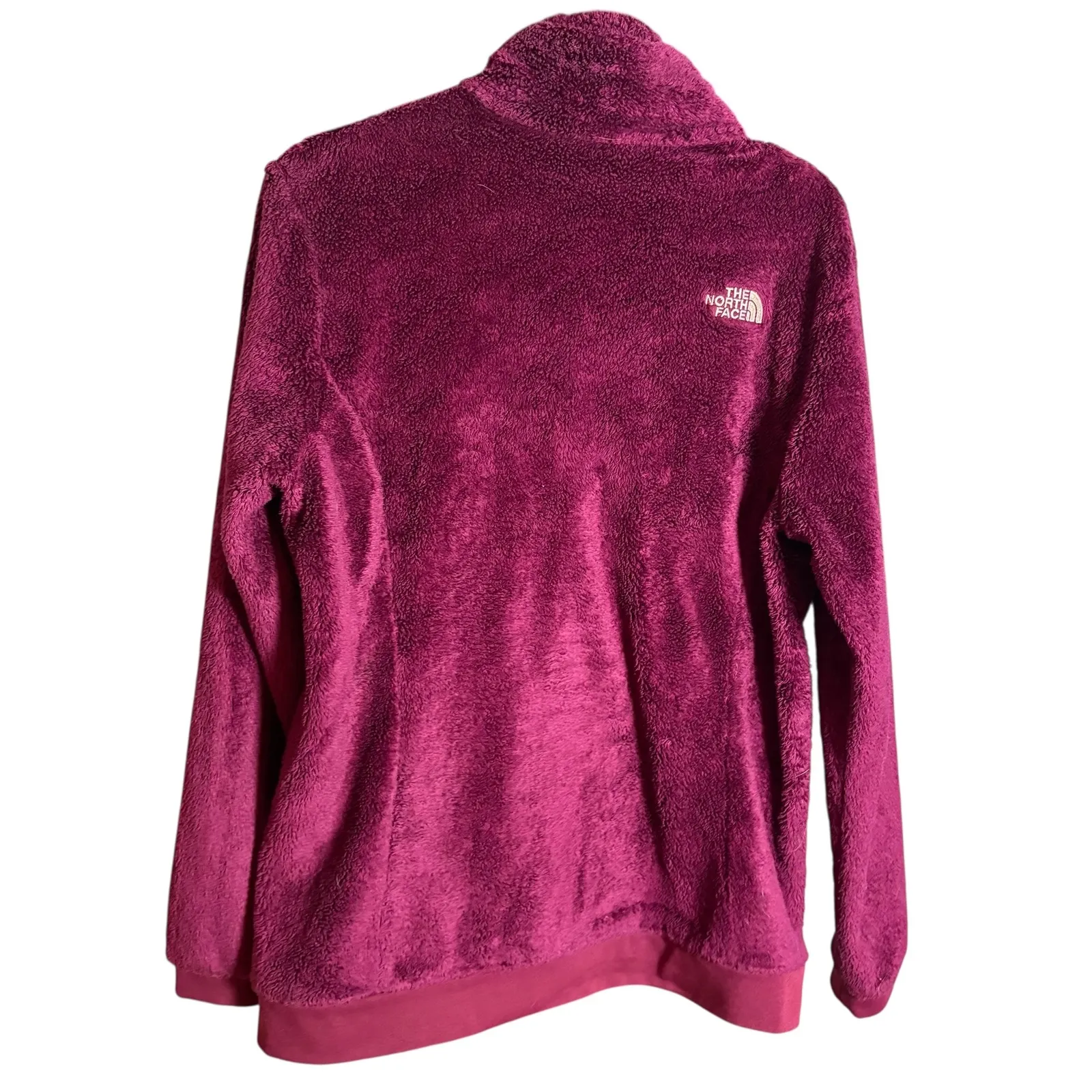 The North Face Osito Fleece Jacket Fuchsia Pink/Purple Womens Large Zip Cozy - Image 4