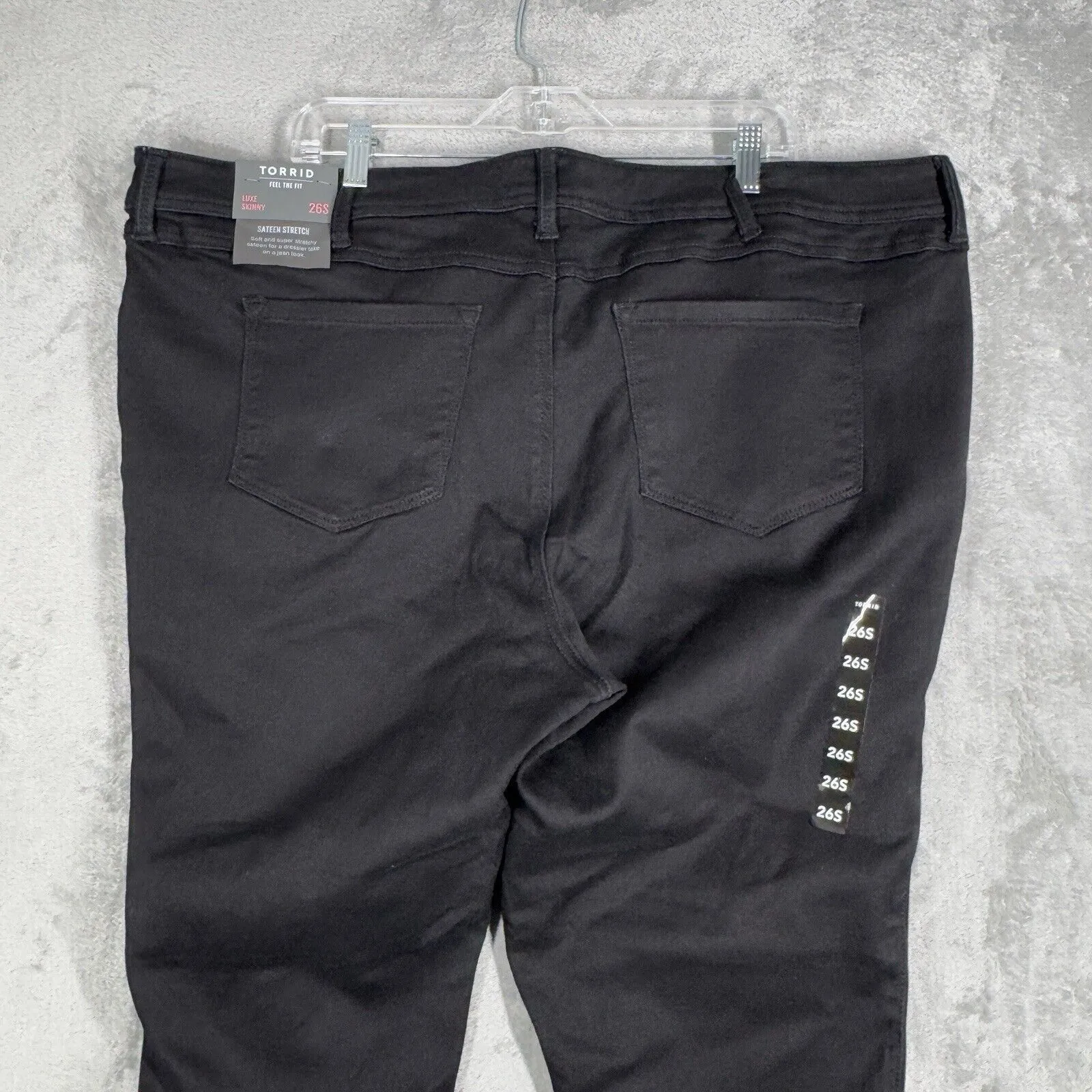 Torrid Jeans Women 26 Short Black Luxe Skinny Casual Neutral Minimal Grunge Punk - Image 5