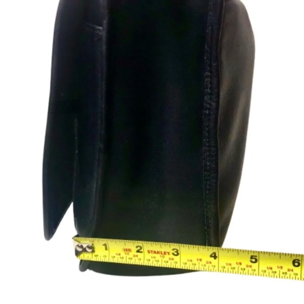 COACH Stewardess Black Glove Tanned Leather Turn Lock Bag COA Authentic 9525 - Image 13