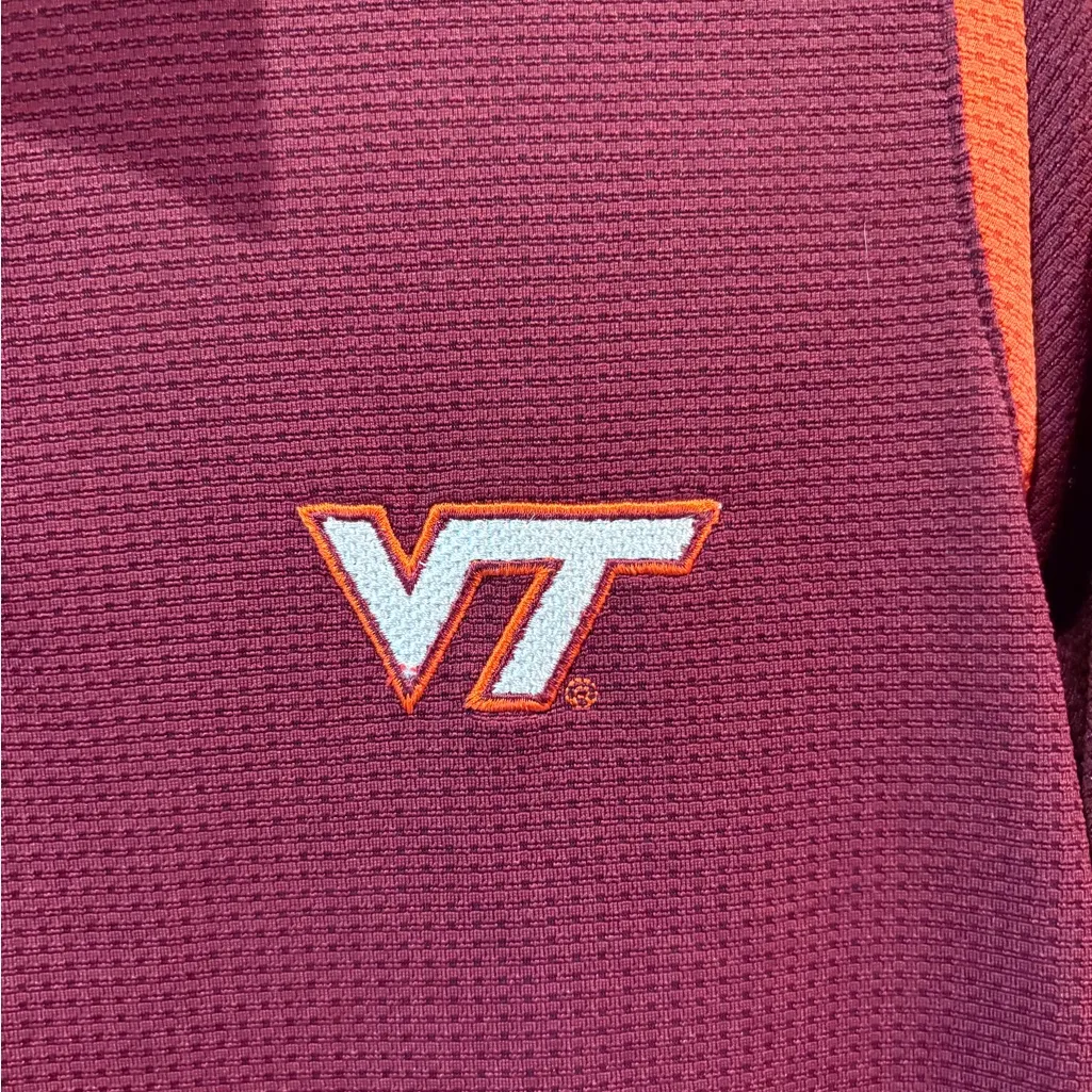 Nike Dri Fit Virginia Tech Hokies polo shirt women’s L (12-14) - Image 3