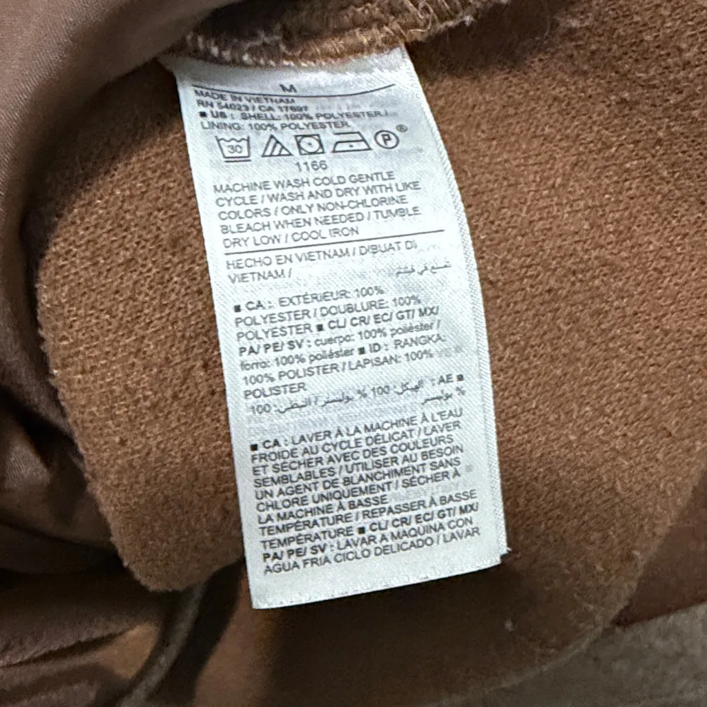 Old Navy Camel Beige Shackey Oversized Size M - Image 5