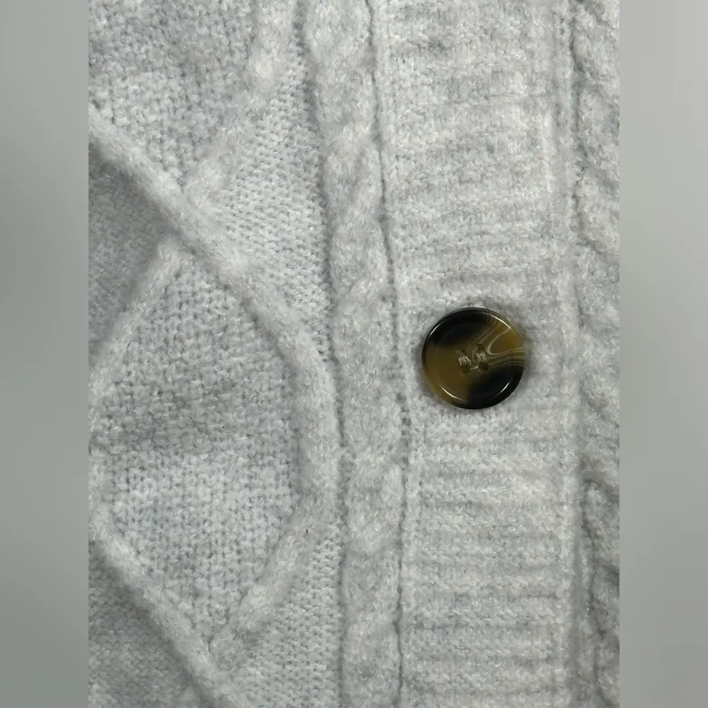 HIPPIE ROSE  Cable-Knit Cardigan Sweater - Image 2