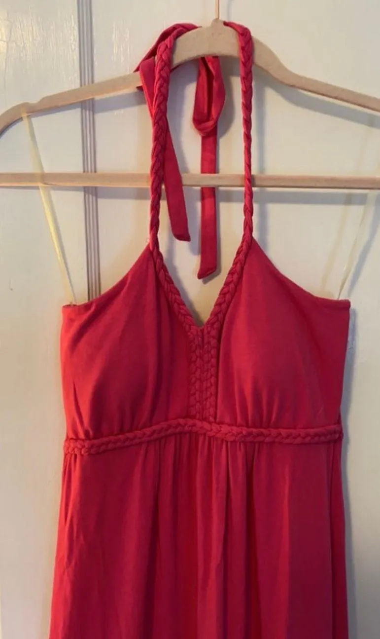 Pink Halter Maxi Dress - Image 2