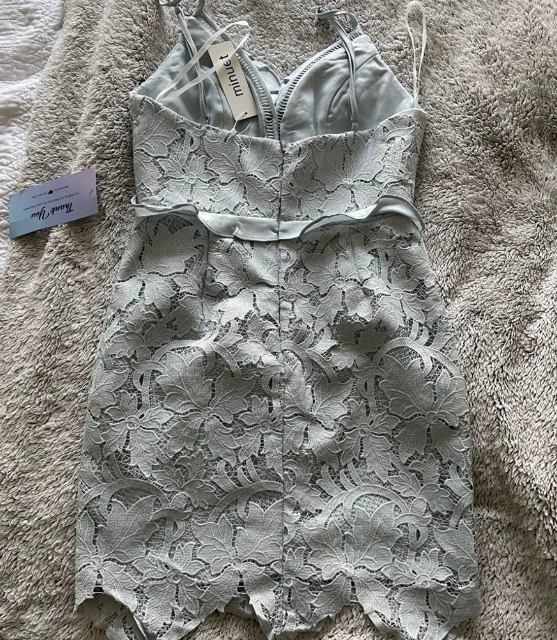 Minuet Lace Mini Dress - Image 5