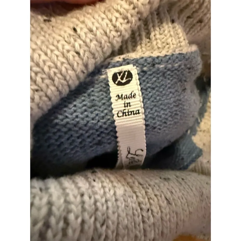 Leo & Nicole Women's XL Colorblock Cowl Neck Sweater Multicolor - Image 8