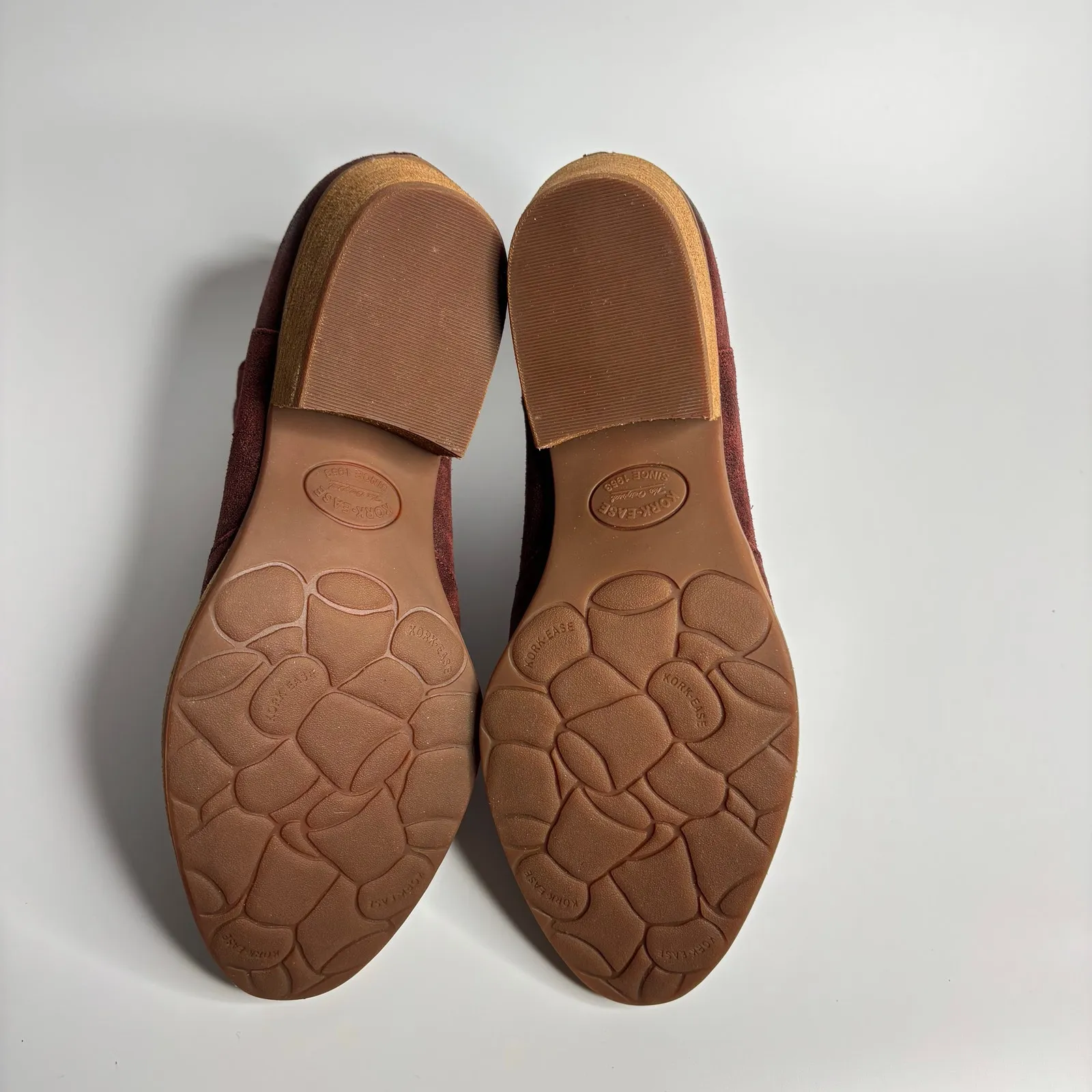 Kork-Ease Skye Leather Ankle Boot in Dark Red Brick Distressed - Image 10