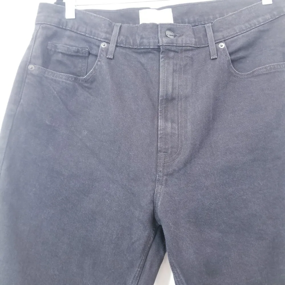 Everlane The Original Cheeky Crop Jeans Organic Cotton High Rise Black Denim - Image 6