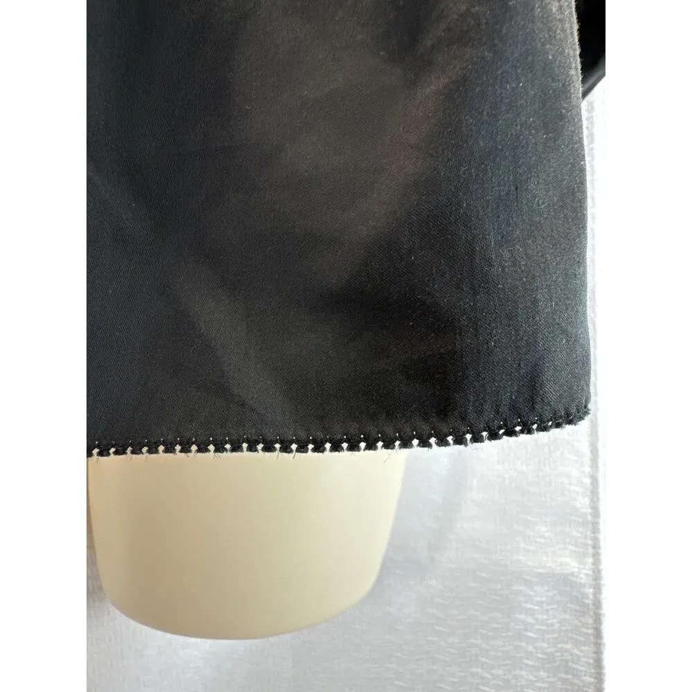 Kate Spade NWT Black Poplin Square Neck Long Puff Gathered Sleeve women sz 4 - Image 4