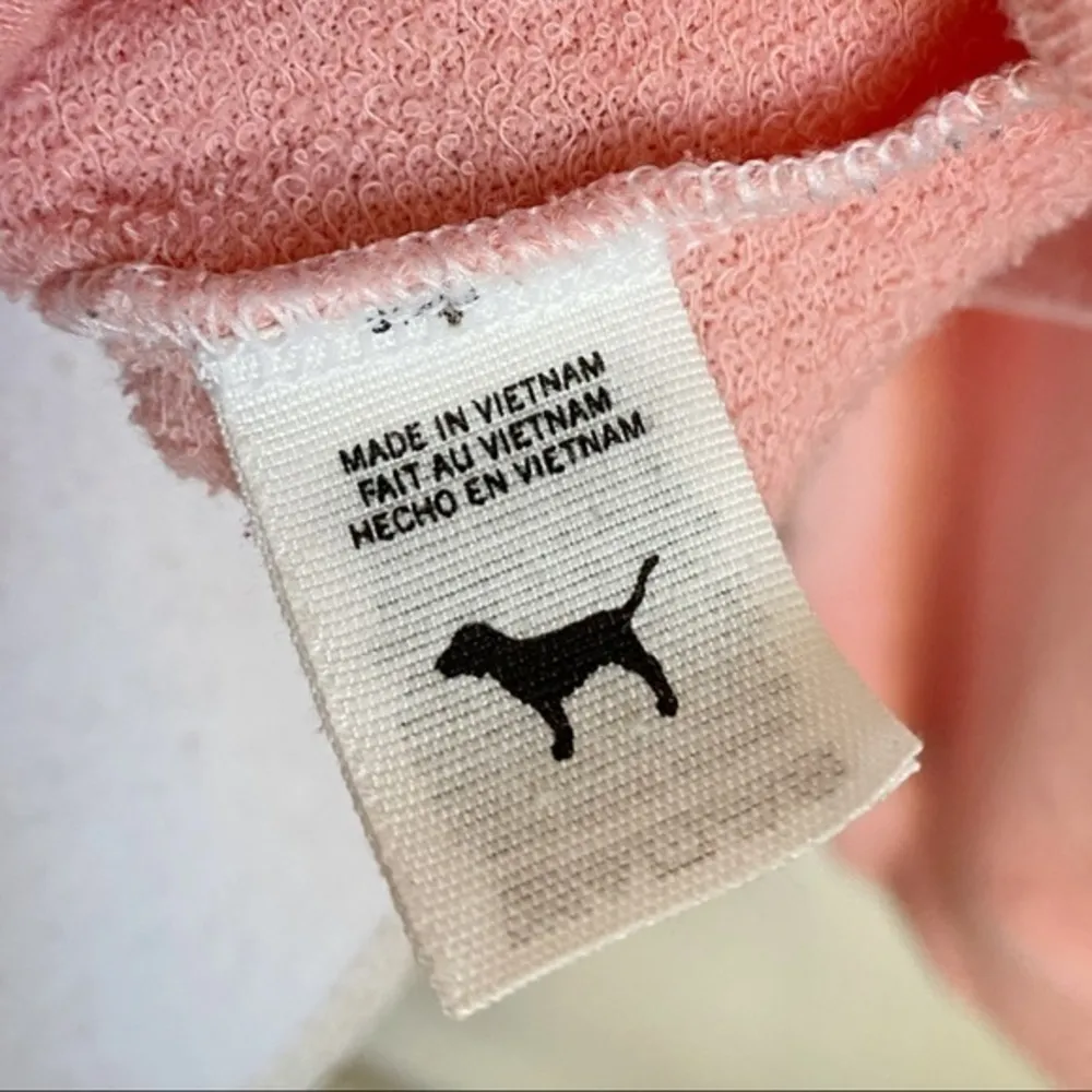 Pink VS • Pink White Tie Dyed Sweatshirt - Image 3