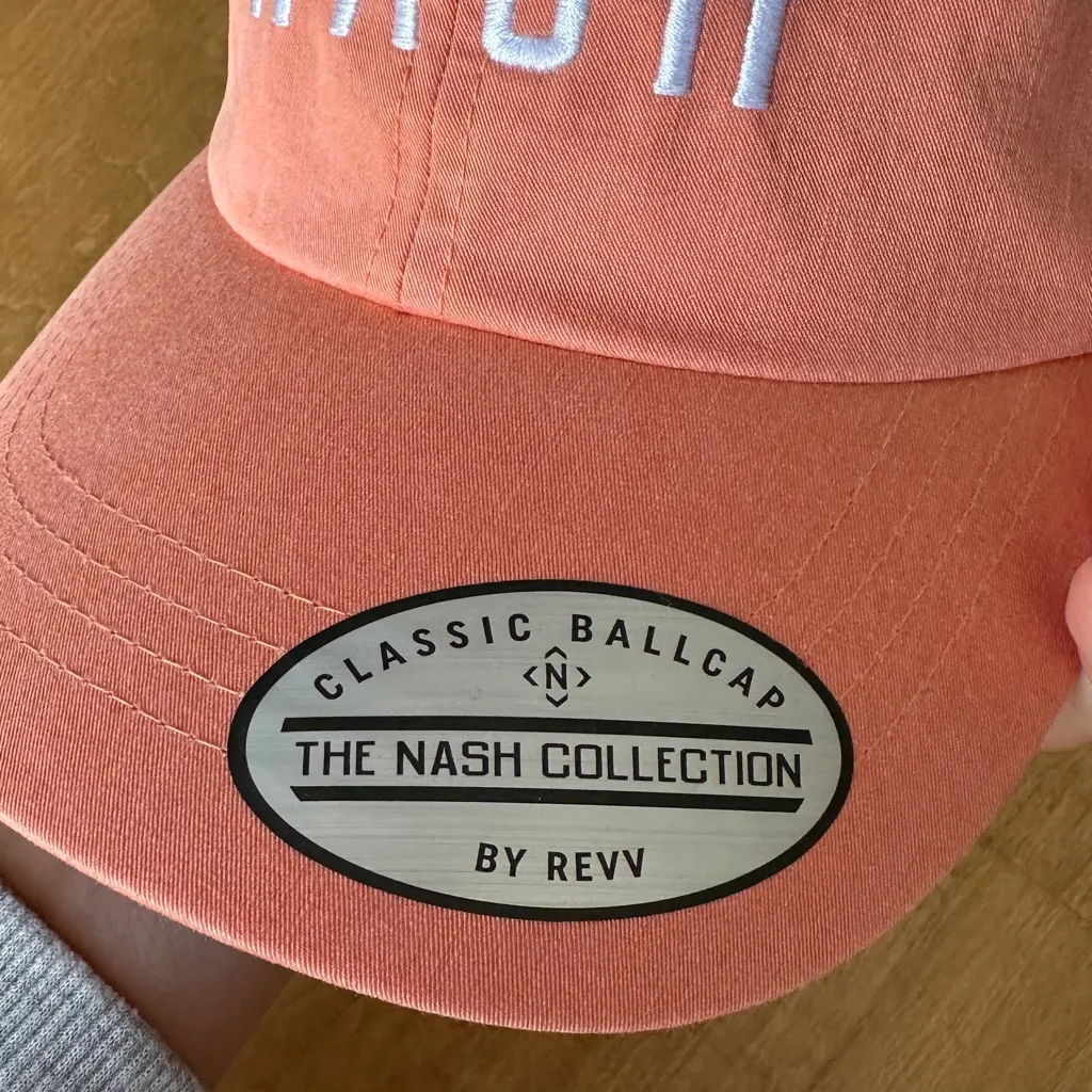 NASH Original Ball Cap, Peach, Women’s Baseball Hat, NWT Pink - Image 11