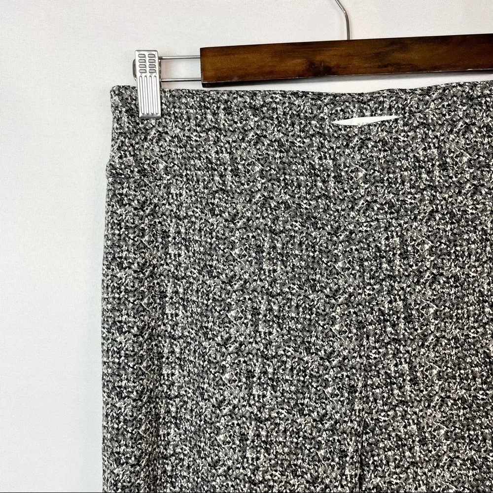 New Directions Black Printed Millennium Pull On Dress Pants 8 - Image 4
