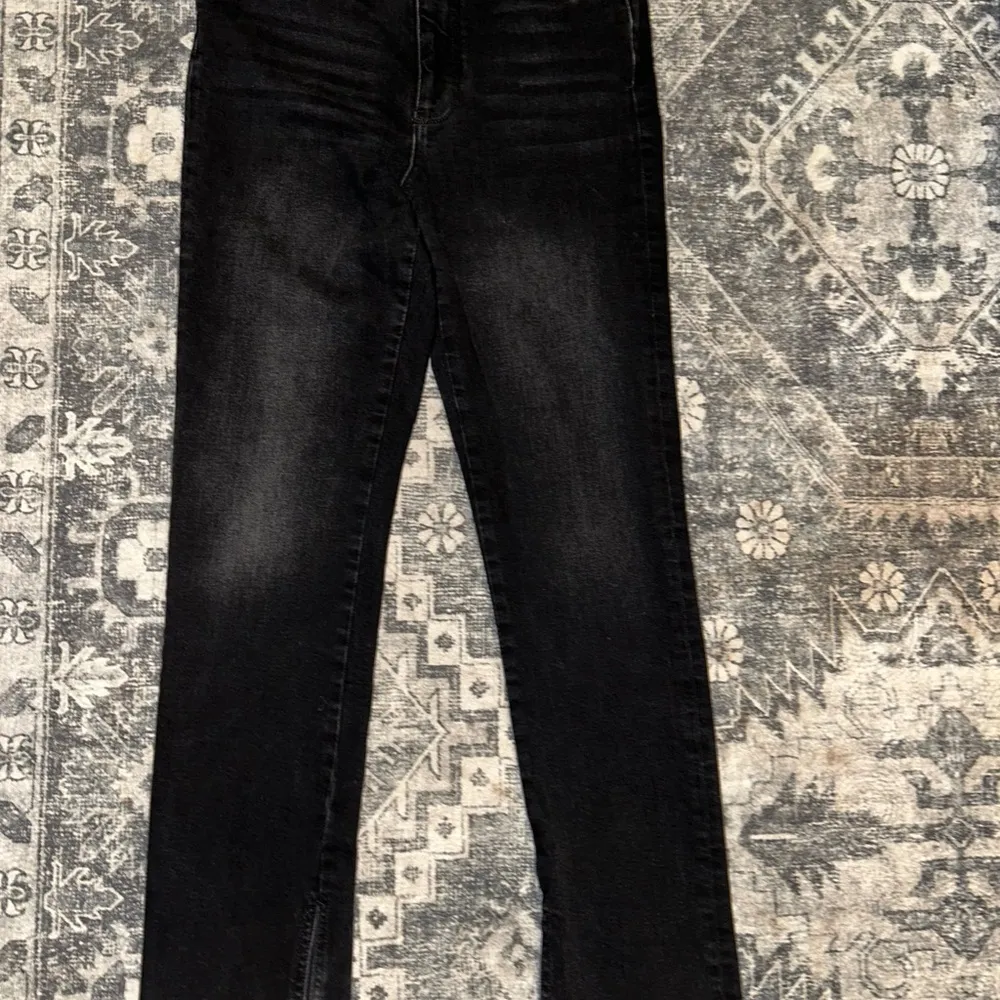 Anthropologie Pilcro Split Hem Straight Leg Jeans Women's 30 High Rise Black - Image 3