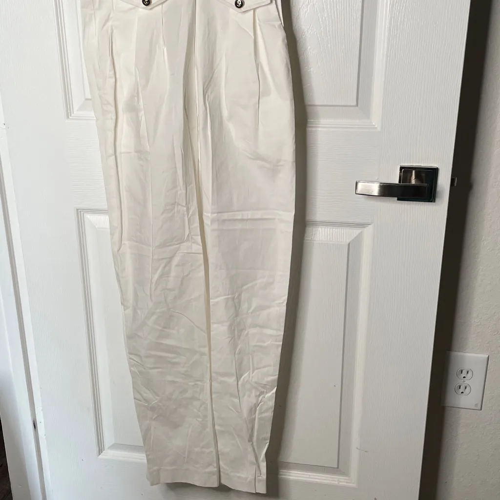 NWT John Roberts Sailor Striped Short Sleeve Hooded Belted Jumpsuit Vintage Blue Size 10P - Image 3