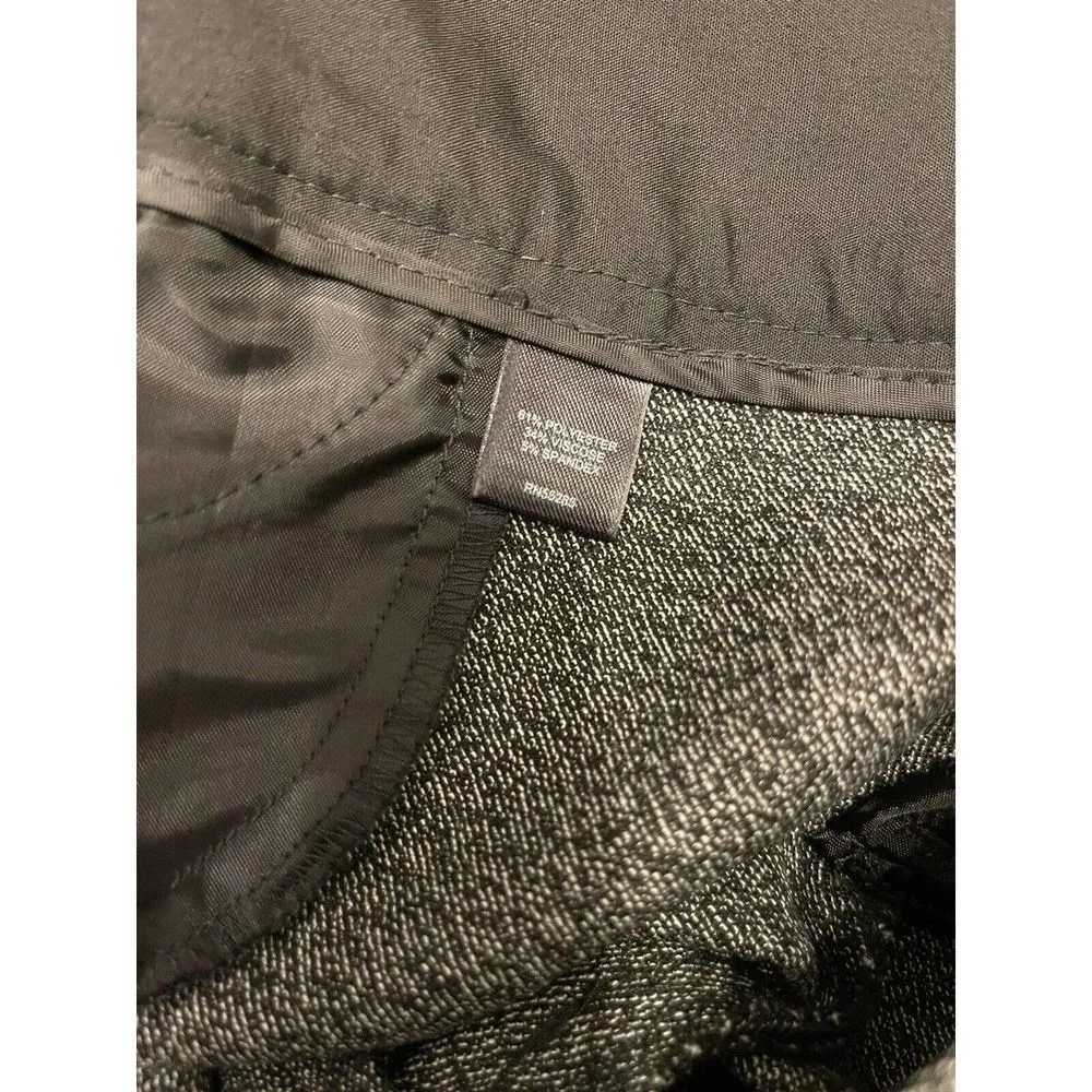 Express Editor Pants Womens 2R Heathered Black trouser Wide Band Flare Leg NEW - Image 3