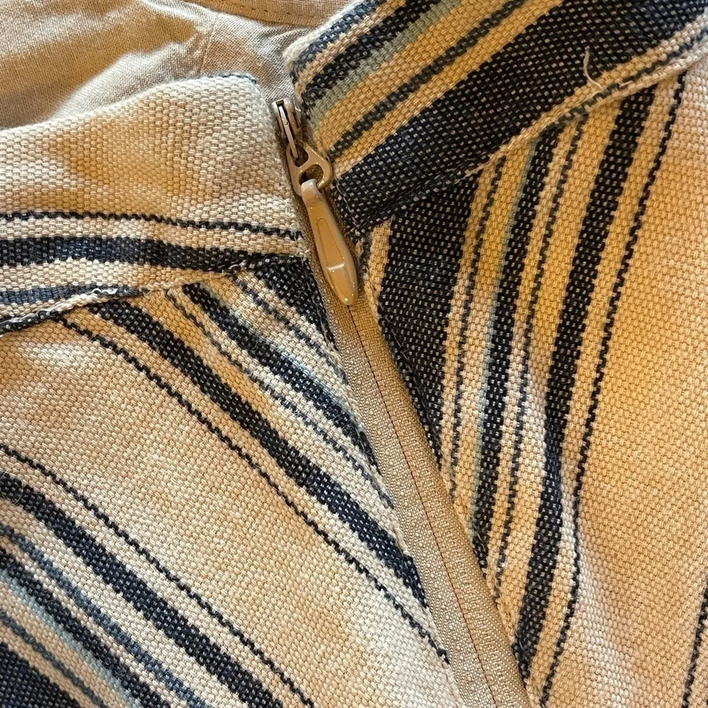 Hollister Blue And Tan Chevron Striped A Line‎ Mini Skirt Size 5 - Image 8