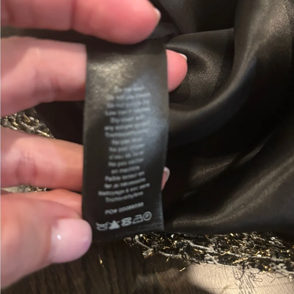 Rag and Bone Tina Linton Dress in Silver Matte - Image 9