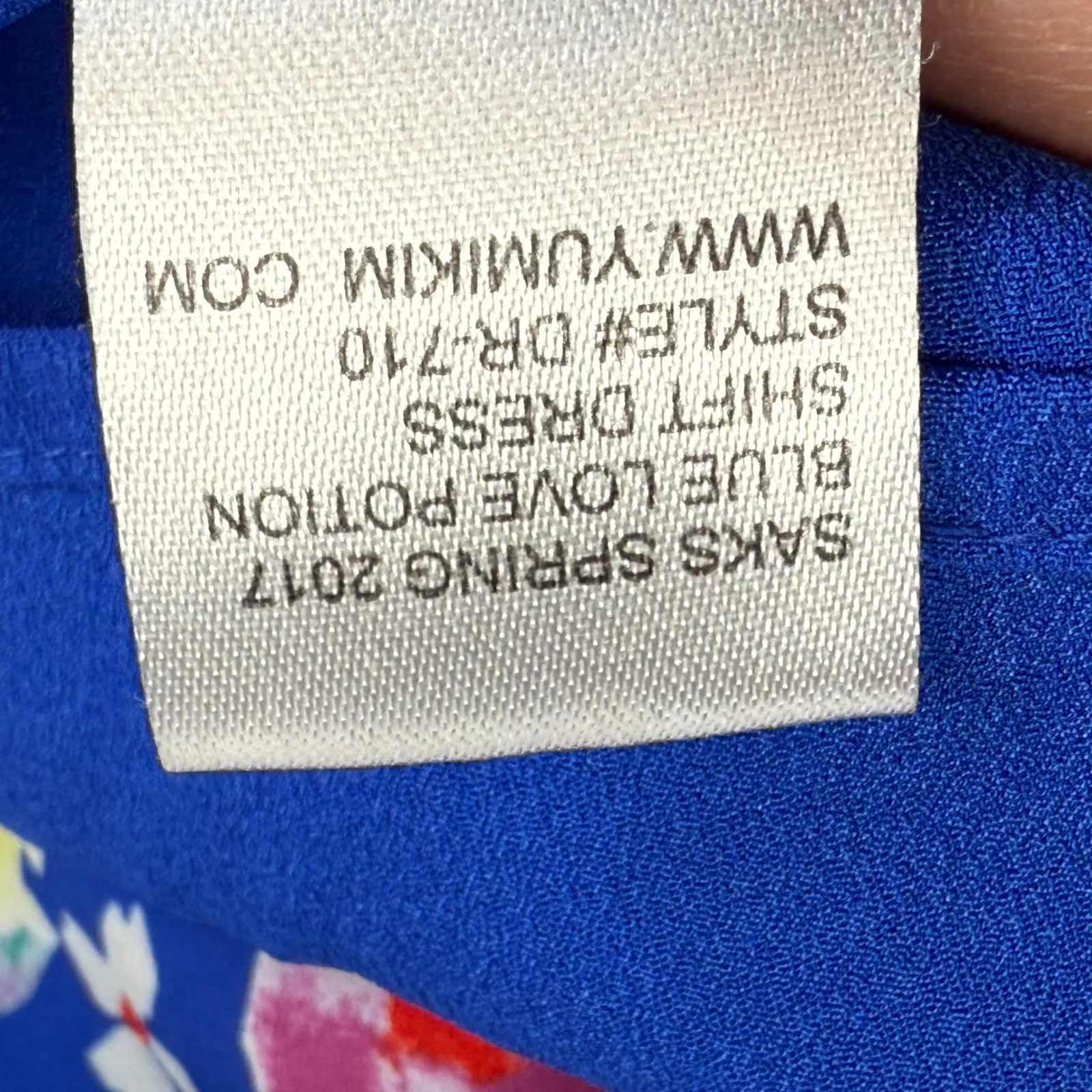 Yumi‎ Kim Saks Spring 2017 Blue Love Potion Floral Shift Dress - Women's XS READ - Image 7